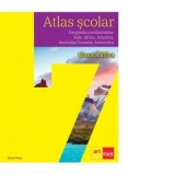 Atlas scolar. Clasa a VII-a. Geografia continentelor. Asia, Africa, America, Australia/Oceania, Antarctica