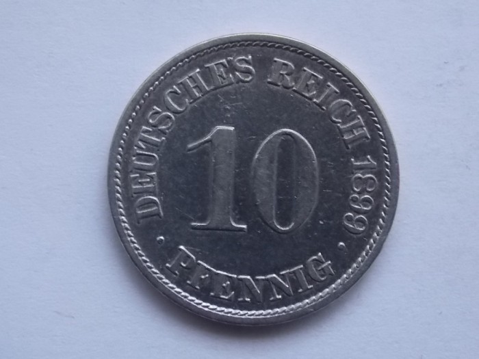 10 PFENNIG 1899 A GERMANIA-XF
