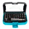 Set biti Detoolz, 32 de piese, cu prelungitor magnetic, material Cr-V FarmGarden AgroTrade
