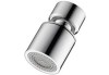Extensie rotativă pentru robinet, filet M22, 2 moduri, argintie, 4.8 cm, Oem