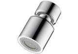 Extensie rotativă pentru robinet, filet M22, 2 moduri, argintie, 4.8 cm, Oem