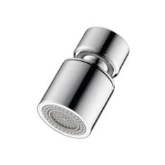 Extensie rotativă pentru robinet, filet M22, 2 moduri, argintie, 4.8 cm