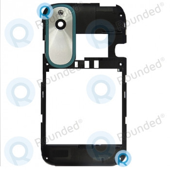 Carcasa din spate HTC Desire X T328e, cadru din spate Piesa de schimb neagra 3H120903 37H10198-00M-A-AL foto