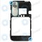 Carcasa din spate HTC Desire X T328e, cadru din spate Piesa de schimb neagra 3H120903 37H10198-00M-A-AL