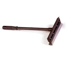Stergator abraziv pentru geam, semiprofesional, negru, 20 cm foto