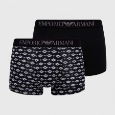 Emporio Armani Underwear boxeri 2-pack barbati, culoarea negru