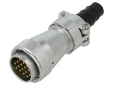 Conector circular mufă tată 16 pini IP65, 10A