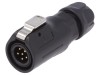 Conector Circular Mufă 12mm 6 PIN Aurit 5A