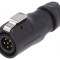 Conector Circular Mufă 12mm 6 PIN Aurit 5A