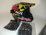 Casca Moto Enduro ATV Marime L + Ochelari, Manusi, Cagula, ABS, Diverse Culori, Ventilata, Full/Open Face