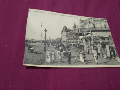 CARTE POSTALA --TROUVILLE FRANTA INTERBELICA NECIRCULATA foto