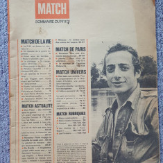 Revista Match, summaire du 1970, 150 pagini format mare, limba franceza