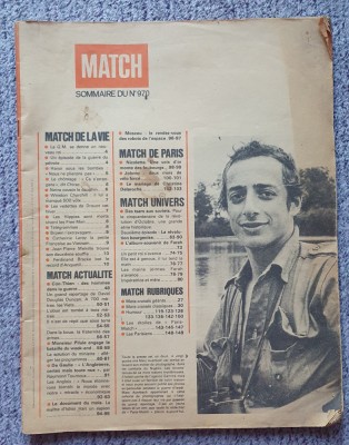 Revista Match, summaire du 1970, 150 pagini format mare, limba franceza foto