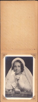 HST A2597N Fotografie amintire confirmare religioasă catolică studio Jean, Paris foto
