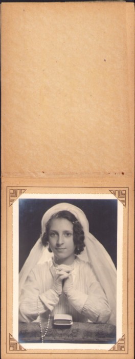 HST A2597N Fotografie amintire confirmare religioasă catolică studio Jean, Paris