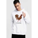 Hanorac Barbati Alb - Cocos - 2XL