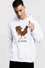 Hanorac Barbati Alb - Cocos - XL