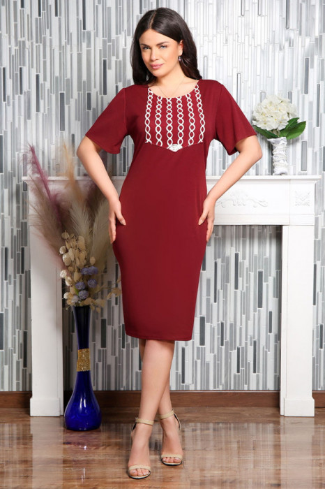 Rochie De Ocazie Vio Bordo - 44Marimea