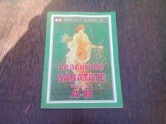 LEACURI DE SANATATE Formula AS volumul 1 literele A-B foto