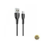 Cablu Date si Incarcare USB-A - USB-C Borofone BX51 Triumph MP 18W 1m Negru