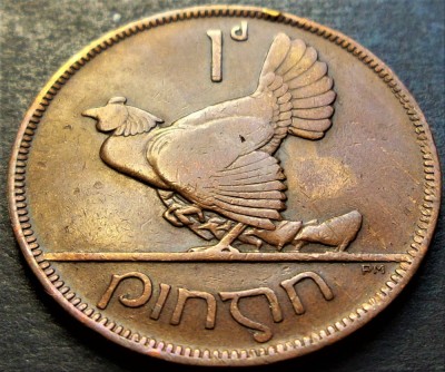 Moneda istorica 1 PENNY / PINGIN - IRLANDA, anul 1931 * cod 2395 foto