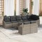 vidaXL Set de canapele pentru grădină 9 pcs Gri Rattan poli 3346779