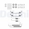 DELPHI LY1133 Set accesorii, sabot de frana