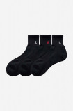 Gramicci șosete 3-pack Basic Short Socks bărbați, culoarea negru SX.M03-black