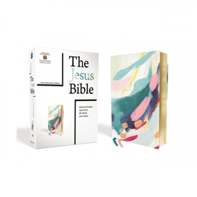 The Jesus Bible, NIV Edition, Leathersoft, Multi-Color/Teal, Comfort Print foto