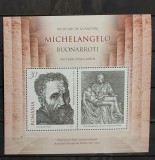 Romania 2025 - Colita MNH Michelangelo Buonarroti, 550 de ani de la nastere LP 2504