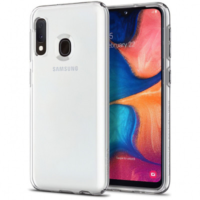 Husa TPU Spigen Liquid Crystal pentru Samsung Galaxy A20e, Transparenta 622CS27412 foto