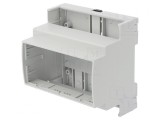 Carcasă pentru șină DIN 89x89x65mm ABS gri UL94V-0
