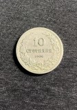 Moneda 10stotinski 1906 Bulgaria