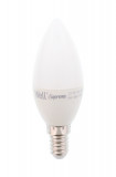 Bec LED tip lumanare E14 6W 230V lumina calda Well