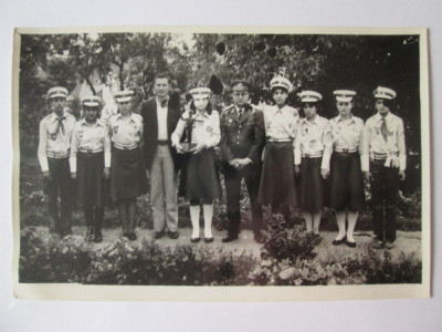 Fotografie 133 x 86 mm pionieri castigatori ai patrulei scolare de circulatie foto