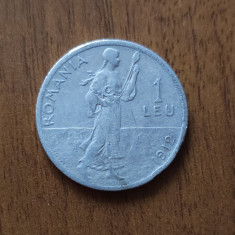 1 leu 1912, Carol I, România, argint 0.835