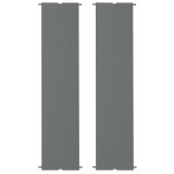 Copertina/acoperis de rezerva pentru pergola gradina, impermeabila, cu curele, gri inchis, set 2 buc, 488x122 cm, ART
