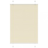 vidaXL Jaluzea plisată Crem 85x150cm Lățime țesătură 84,4 cm