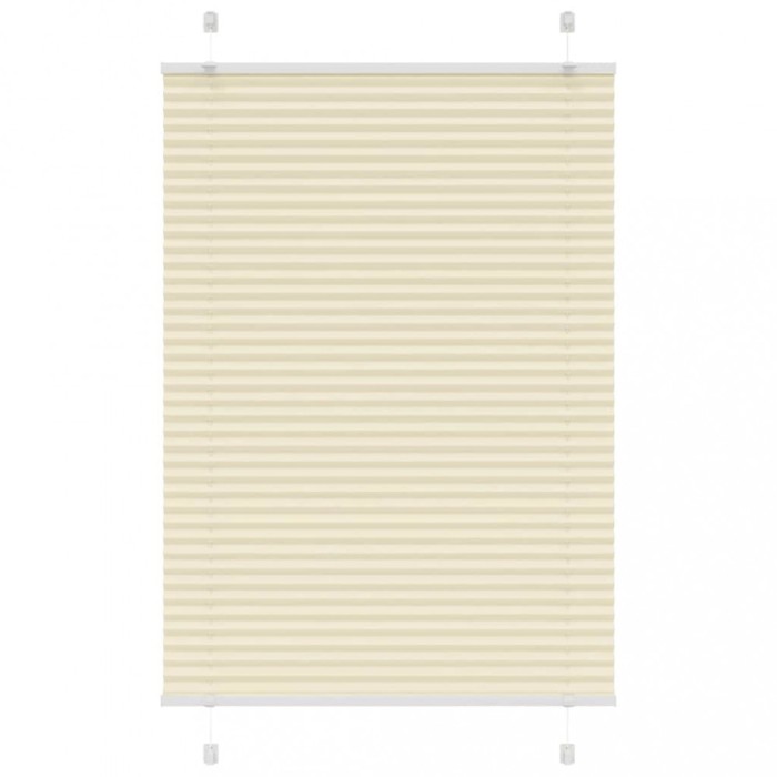 vidaXL Jaluzea plisată Crem 85x150cm Lățime țesătură 84,4 cm