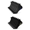 Set 12 perechi de sosete pentru barbati, SS039, Gri/Negru, marime universala