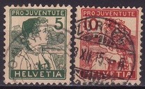 C3102 - Elvetia 1915 - Pro Juventute 2v.stampilat foto