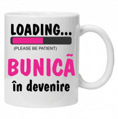 Cana personalizata cu textul &amp;quot;bunica in devenire&amp;quot; foto