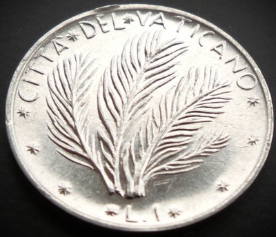Moneda 1 LIRA - VATICAN, anul 1976 * cod 605 = A.UNC foto