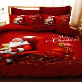 Lenjerie pat finet 3d 6 piese craciun f-xmas41