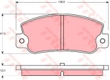 Set placute frana,frana disc FIAT CROMA (154) (1985 - 1996) TRW GDB360
