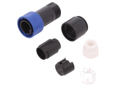 Conector circular tată 4 pini IP68 foto