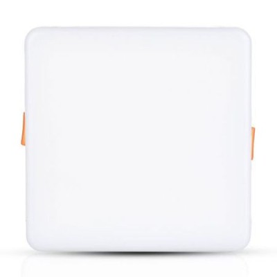 Panou led patrat ajustabil 18w 6400k alb rece foto