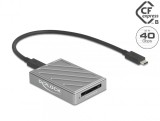 Cititor de carduri USB Type C 40 Gbps pentru carduri de memorie CFexpress tip B, Delock 91021