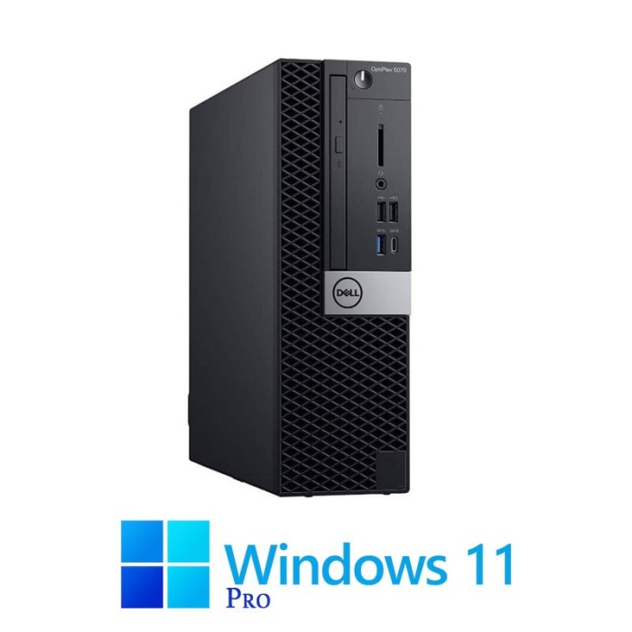 Calculator Dell OptiPlex 5070 SFF, Hexa Core i5-9500, 16GB DDR4, SSD, Win 11 Pro
