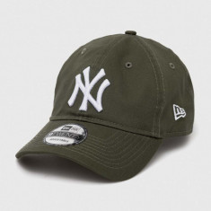 New Era șapcă de baseball din bumbac culoarea verde, cu model, NEW YORK YANKEES